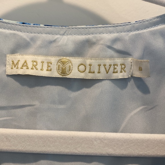 Marie Oliver blue print dress - Picture 3 of 4